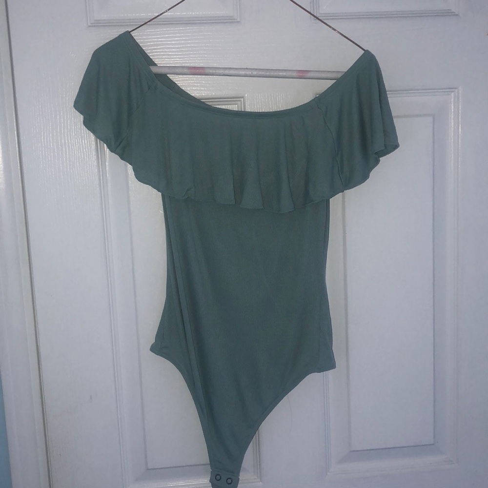 Off-the-shoulder bodysuit